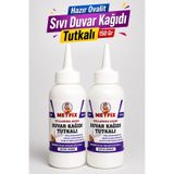 Metfix 2 Adet 150 gr Hazır Ovalit Sıvı Duvar Kağıdı Tutkalı Şeffaf Kuruyan Güçlü Yapıştırıcı
