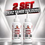 Metfix 2 Adet 220 Gr Derz Tamir Dolgusu Beyaz Fayans ve Seramik Derz Onarım Macunu Suya Dayanıklı