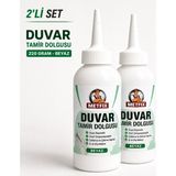 Metfix 2 Adet 220 Gr Duvar Tamir Dolgusu Beyaz Çatlak Delik Onarım Macunu Suya Dayanıklı