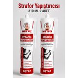 Metfix 2 Adet Strafor Yapıştırıcısı 310 ml Beyaz Akrilik Esaslı Kartonpiyer Eps Xps Yapıştırma Tutkalı 480 gr