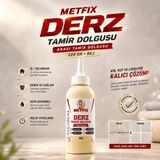 Metfix Bej Derz Tamir Dolgusu 220 gr Suya Dayanıklı Yapı ile Estetik Görünüm Sağlar
