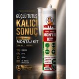 METFİX Beyaz Genel Amaçlı Montaj Yapıştırıcısı 290ml Banyo Ahşap Dolap Beton Fayans Mermer Korniş Evye Ayna