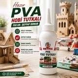 Metfix PVA Hobi Tutkalı 150 gr Şeffaf Donar 1 Adet Güçlü Yapışma ve Esnek Formül
