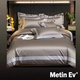 Metinev %100 Pamuk Saten 6 Parça Renk ve Ölçü Seçeneklipremium Nevresim Takımı - 220 x 240 cm