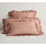 Metinev %100 Pamuk Saten Yastık Kılıfı – 2’li Set - Kahverengi - 50 x 70 cm
