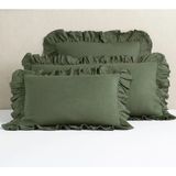 Metinev %100 Pamuk Saten Yastık Kılıfı – 2’li Set - Yeşil - 50 x 70 cm
