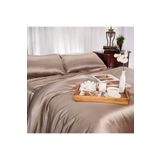 Metinev Battal Boy King Sıze Pamuk Saten Cappuccino Renk Nevresim Takımı Kapiçino 220 X 240