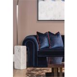 Metinev Kadife Döşemelik Kirlent Ve Kılıfı Lacivert 45 X 45