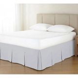 Metinev Metin Ev Premium Baza Eteği Su Itici Leke Tutmaz Düğme Detaylı - Gümüş - 140 x 200 cm