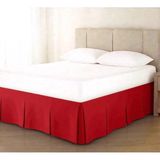 Metinev Metin Ev Premium Baza Eteği Su Itici Leke Tutmaz Düğme Detaylı - Kırmızı - 140 x 200 cm