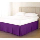 Metinev Metin Ev Premium Baza Eteği Su Itici Leke Tutmaz Düğme Detaylı - Mor - 140 x 200 cm