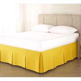 Metinev Metin Ev Premium Baza Eteği Su Itici Leke Tutmaz Düğme Detaylı - Sarı - 140 x 200 cm