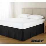 Metinev Metin Ev Premium Baza Eteği Su Itici Leke Tutmaz Düğme Detaylı - Siyah - 140 x 200 cm