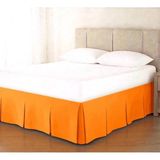 Metinev Metin Ev Premium Baza Eteği Su Itici Leke Tutmaz Düğme Detaylı - Turuncu - 140 x 200 cm
