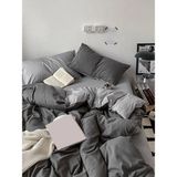 Metinev Royal Touch Pamuk Saten Nevresim Takımı - Antrasit - Gri - 220 x 240 cm