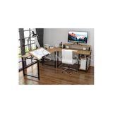 Metmobsan L Tipi Bilgisayar Çalışma Çizim Mühendis Masası (Dıştan 180X180 Gelmektedir)