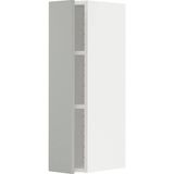Metod Mutfak Duvar Dolabı Havstorp Açık Gri Koyu Gri 20 x 80 Cm 1 Kapaklı