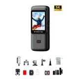 METONTECH 5K Ultra HD Aksiyon Kamerası | Zengin Kutu İçeriği, 170° Geniş Açılı Lens, Wi-Fi, Çift Ekranlı, Taşınabilir, Uzaktan Kumanda, Su Geçirmez Kılıf | Siyah