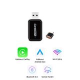 METONTECH mini Kablosuz CarPlay & Android Auto Dönüştürücü | 2in1 Multimedya Adaptörü | USB - TYPE-C | Ai Box