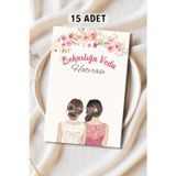 Metranya Bride İçin Hediyelik Toka Bileklik Kartı 15 Adet Bekarlığa Veda Partisi Bride To Be Nedime Gelin
