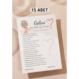 Metranya Gelini Kim Daha İyi Tanıyor 15 Adet Bride To Be Soru Kartları Bekarlığa Veda Partisi Oyun Kartları