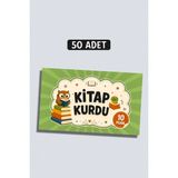 Metranya Kitap Kurdu Başarı Kartı 50 Adet, Öğrenci Motivasyon Kartları Takdir Kartı Ödül Kartları Öğrenci Başarı Kartı Öğrenci Hediye Kartı Ders Çalışma Teşvik Kartı Çocuklar Için Motivasyon Kartı Seti