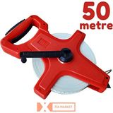 Metre Arazi Tipi 50 Metre Uzun Şerit Metre Arsa Tarla Ölçüm Metresi