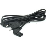 Metre L Uç 90 Derece Power Güç Elektrik Kablosu C7 Ps4/ps3 Teyp Laptop Adaptör Işıldak 2 Pinli