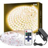 Metre Rgb LED Şerit Işık Seti Uzaktan Kumandalı Adaptör ve Kontrol Ünitesi Dahil Renk Değişt - Çok Renkli - Siyah - Plastik