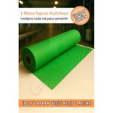 Metrelik İnce Keçe Kumaş 1 Mm Yaprak Yeşili - 1 Metre (100 Cm X 100 Cm)