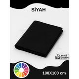 Metrelik Ince Keçe Kumaş Keçe 1 mm Aktivite Keçesi Renkli Keçe 1 Metre (100 cm x 100 Cm) - Siyah