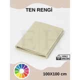 Metrelik Ince Keçe Kumaş Keçe 1 mm Aktivite Keçesi Renkli Keçe 1 Metre (100 cm x 100 Cm) - Ten