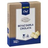 Metro Chef Beyaz Damla Çikolata 250 G Pastacılık Ve Tatlılar İçin 4'Li Avantaj Paketi