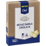 Metro Chef Beyaz Damla Çikolata 250 G Pastacılık ve Tatlılar Için 5'li Avantaj Paketi - 5 Adet