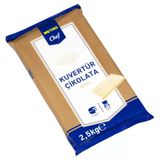 Metro Chef Beyaz Kuvertür Çikolata 2,5 Kg - Pastacılık Ve Tatlılar İçin 3'Li Ekonomik Paket