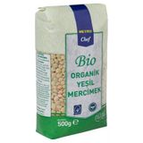 Metro Chef Bio Organik Yeşil Mercimek 500 G - %100 Doğal Bakliyat 8'Li Avantaj Paketi