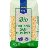Metro Chef Bio Sarı Mercimek 500 G Organik Bakliyat 6'li Avantaj Paketi - 6 Adet