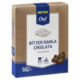 Metro Chef Bitter Damla Çikolata 250 G - Pastacılık Ve Tatlılar İçin 8'Li Avantaj Paketi