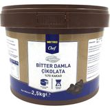 Metro Chef Bitter Damla Çikolata (%70 Kakao 2.5 Kg) - 2,5 kg