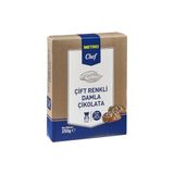 Metro Chef Damla Çikolata 250 G Çift Renk (6'Li Paket)
