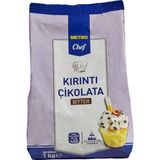 Metro Chef Kırıntı Çikolata 1 kg Bitter - Pastacılık ve Tatlılar Için 5'li Avantaj Paketi - 5 Adet