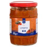Metro Chef Lutenitsa Közlenmiş Kırmızı Biber ve Patlıcan Sosu 550g | Közlenmiş Biber %53, Patlıcan İçerikli, Domates Salçalı, Sarımsaklı Aroma, Ayçiçek Yağlı