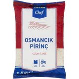 Metro Chef Osmancık Pirinç 2,5 kg - Uzun Taneli, Düşük Kırık Oranlı 3'li Ekonomik Paket - 3 Adet