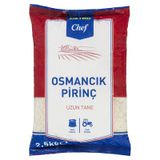 Metro Chef Osmancık Pirinç 2,5 Kg - Uzun Taneli, Düşük Kırık Oranlı 3'Li Ekonomik Paket