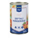Metro Chef Şeftali Konservesi 4250 G