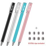 METRO Dokunmatik Ekranlar için Evrensel Stylus Kalemler - Yüksek Hassasiyetli Kapasitif Stylus Fiber İpuçları iPad iPhone ve Diğer Tüm Tabletler ve Cep Telefonları için 8 Ekstra Değiştirilebilir İpucu