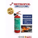 Metropol 2 kg Lityum Plus Elektrikli Araç Yangın Söndürücü, Elektrikli Araç Yangın Söndürme Cihazı, Yangın Tüpü, Yangın Söndürme Tüpü