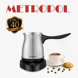 Metropol MP-4001 Elektrikli Türk Kahve Makinesi – 4 Fincan Kapasite, Paslanmaz Çelik, 40 Yıl Tecrübe