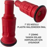 Metropol Yangın 1"sis Nozulu Pılastik Malzeme Yangın Dolap Hortum Lansı