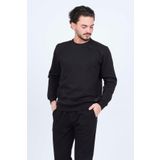 Metropolitan Erkek Bisiklet Yaka Sweatshirt L Siyah 1954970469802